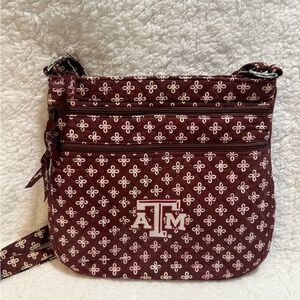 Vera Bradley Maroon Texas A&M Quilted Crossbody Bag